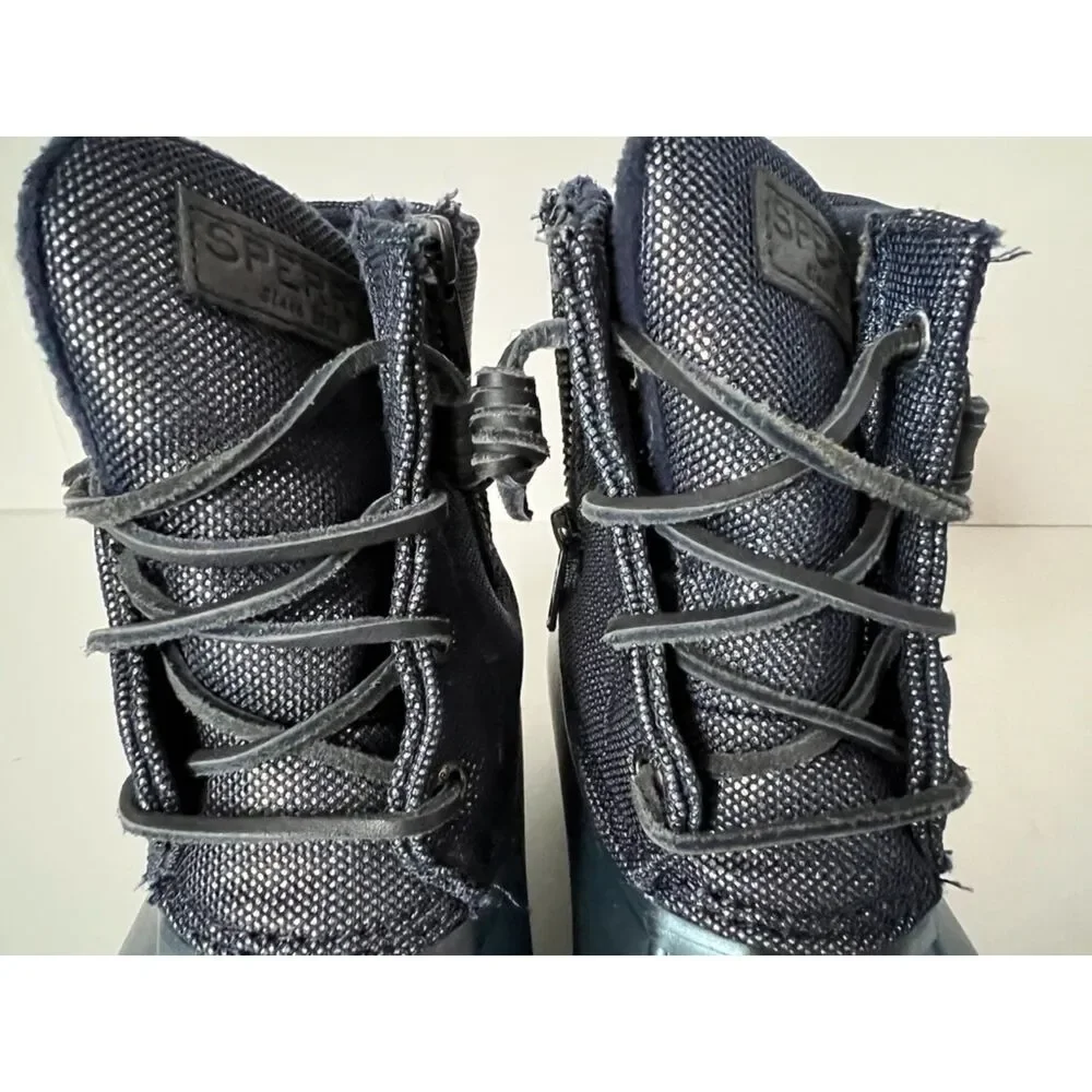 Sperry Saltwater Iridescent Duck Boots. Size 7 (women)